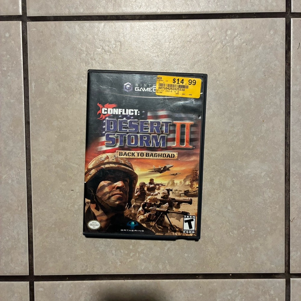 Conflict Desert Storm II Back to Baghdad Nintendo GameCube Complete CIB